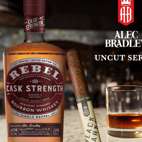 Alec Bradley lança parceria de “Uncut Series” com Rebel Bourbon