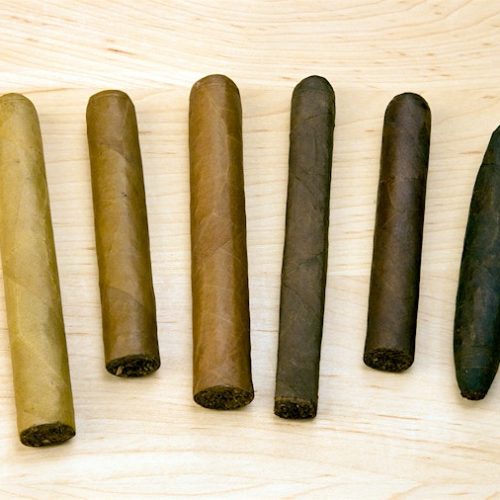 Formatos, tamanhos e cores de charutos